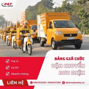 Bảng giá cước vận chuyển bưu điện