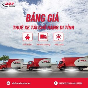 Bảng giá thuê xe tải chở hàng đi tỉnh