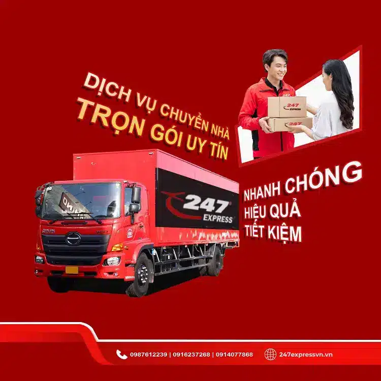 Chuyển Nhà 247 là đơn vị chuyên cung cấp dịch vụ chuyển nhà uy tín, giá rẻ nhất trên địa bàn TPHCM
