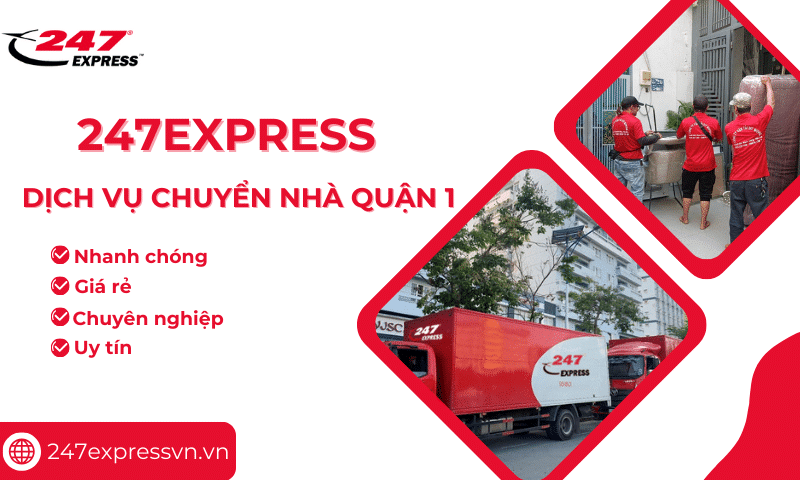 Dịch vụ chuyển nhà quận 1 tại 247Express giúp tiết kiệm thời gian, công sức cho nhiều khách hàng tại Tphcm
