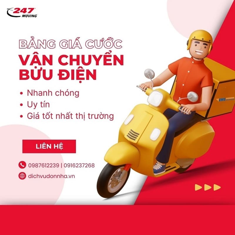 Cước phí vận chuyển bưu điện