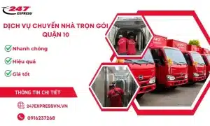 Dịch vụ chuyển nhà trọn gói chuyên nghiệp quận 10 giúp việc chuyển nhà nhanh chóng, đảm bảo an toàn mọi tài sản