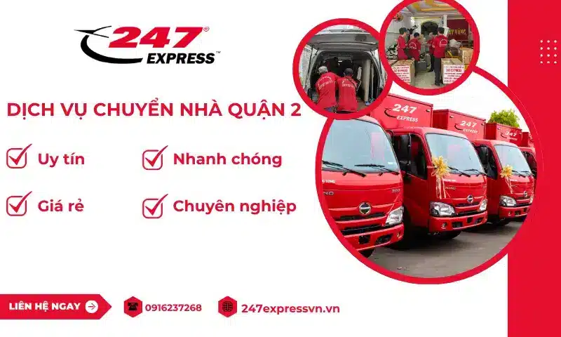 Dịch vụ chuyển nhà trọn gói chuyên nghiệp uy tín quận 2 tphcm được nhiều khách hàng lựa chọn