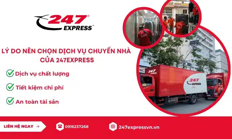 Dịch vụ chuyển nhà Quận Thủ Đức giá rẻ, uy tín của 247Express