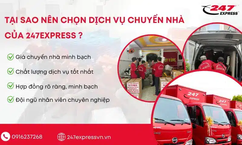Dịch vụ chuyển nhà tại Chuyển Nhà 247 chính là lựa chọn tốt nhất cho quý khách hàng khi có nhu cầu chuyển dọn nhà 