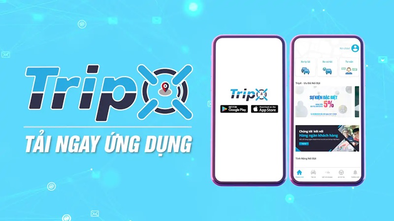 App thuê xe TripX