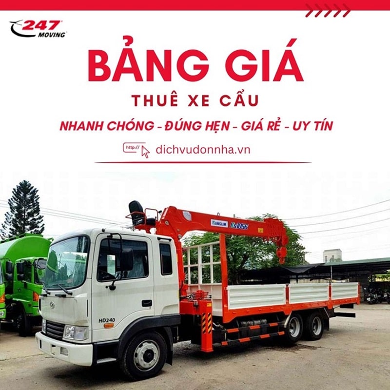 Bảng giá cho thuê xe cẩu